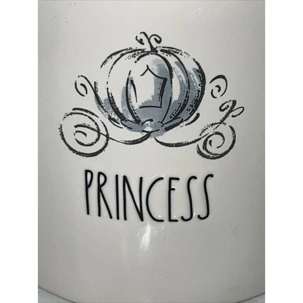 Disney Princess Rae Dunn Cinderella Pumpkin Carriage Gold Slipper Canister NEW